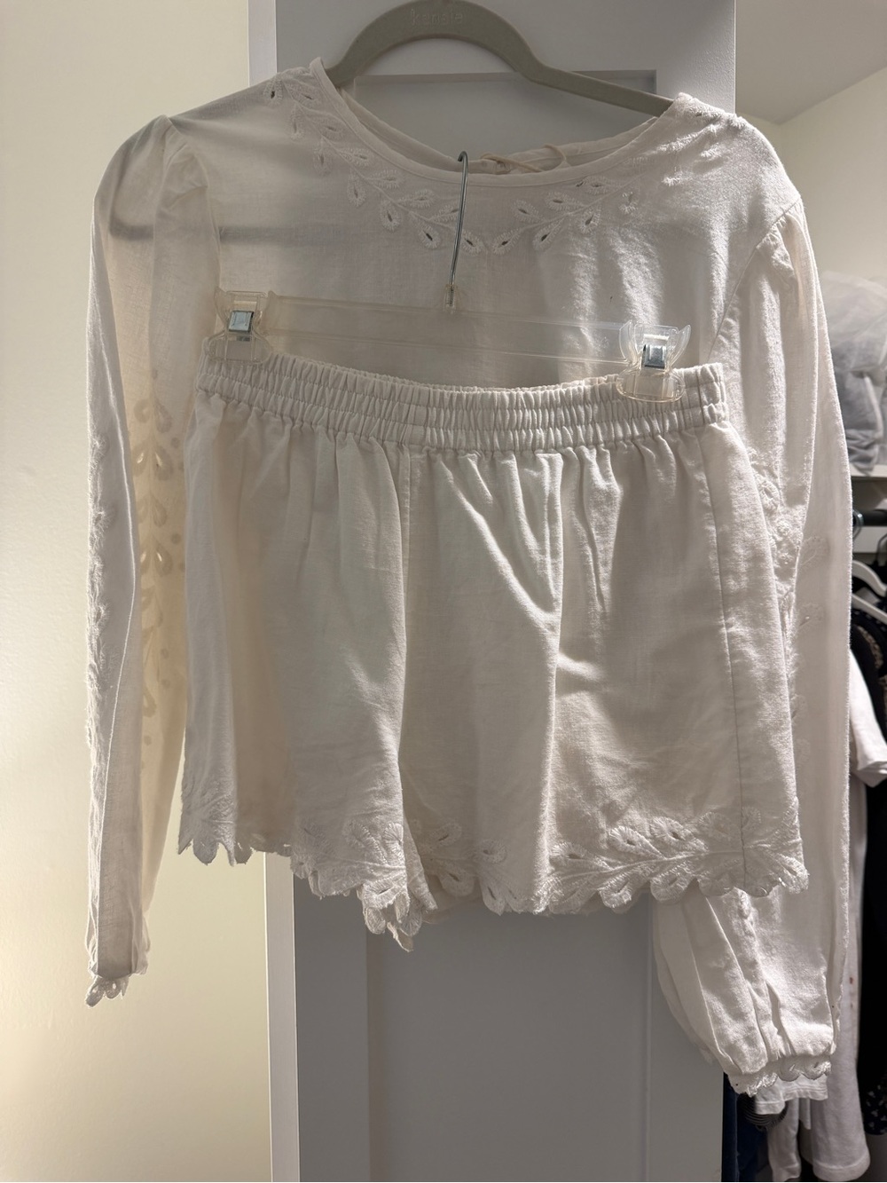 Z Supply White Ambroise Top and Pesaro shorts